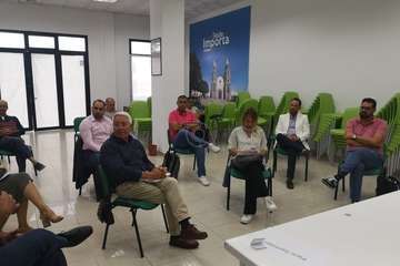 Reunión de la ejecutiva local de NC de Telde (Foto TA)